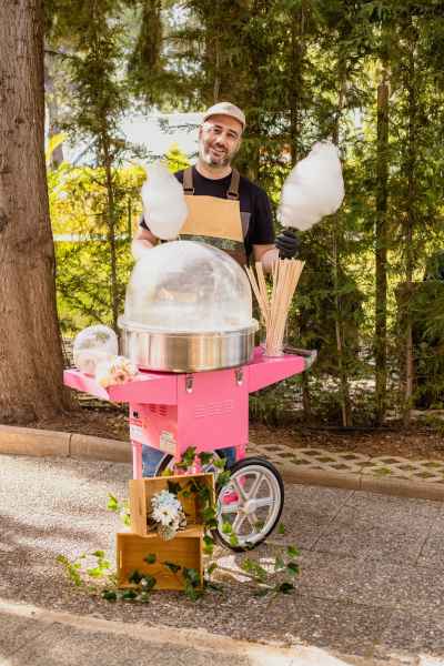 καροτσακι μαλλι τησ γριασ ροζ