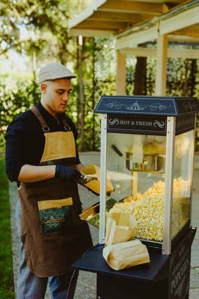 karotsaki me pop corn gia party