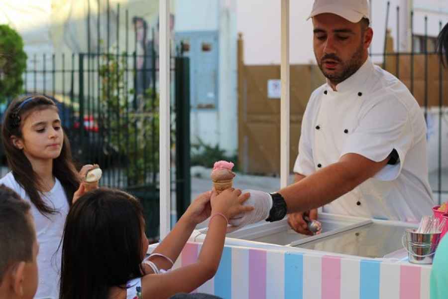 παγωτο καροτσι για βαπτιση